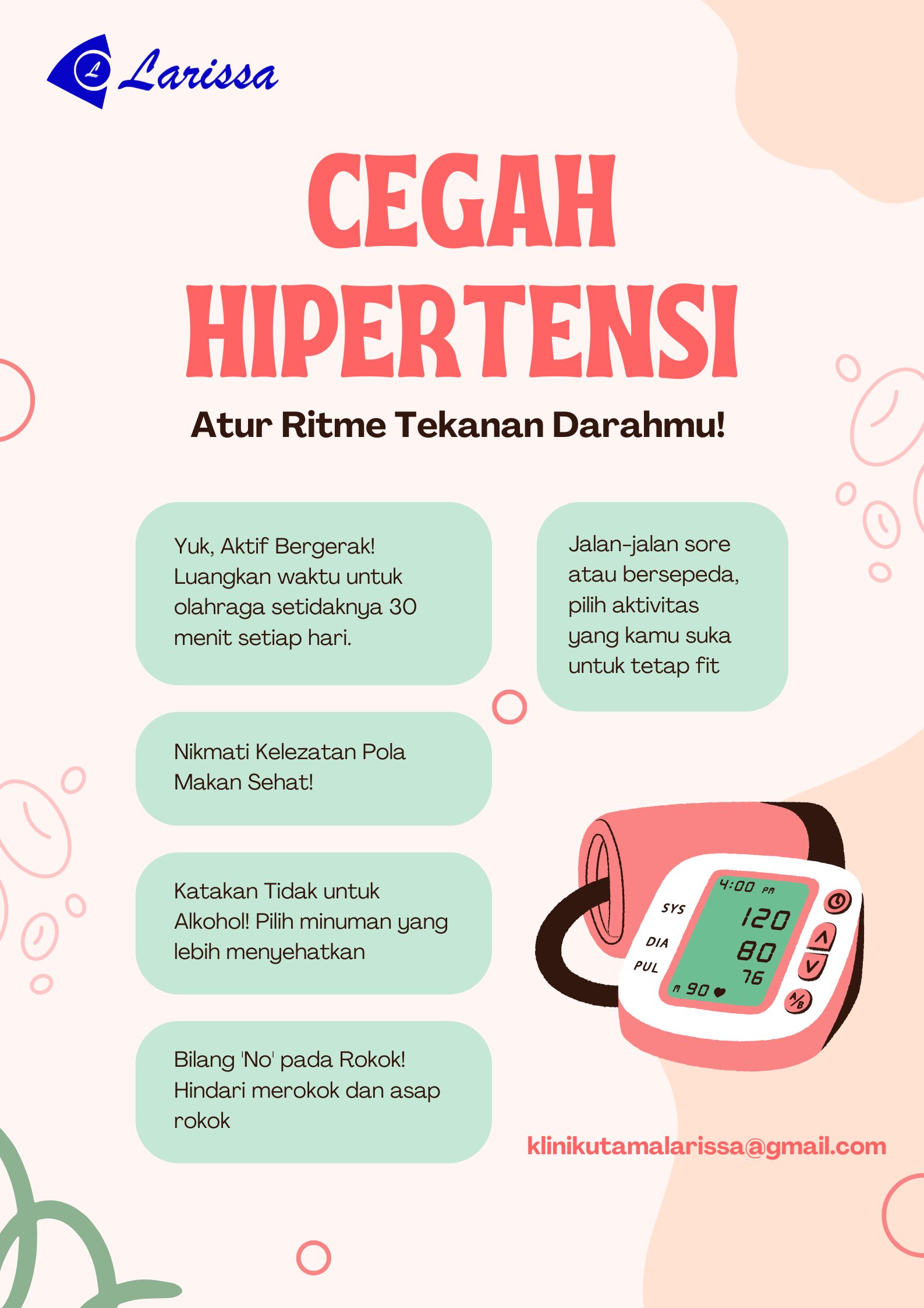 Cegah hipertensi - atur ritme tekanan darah