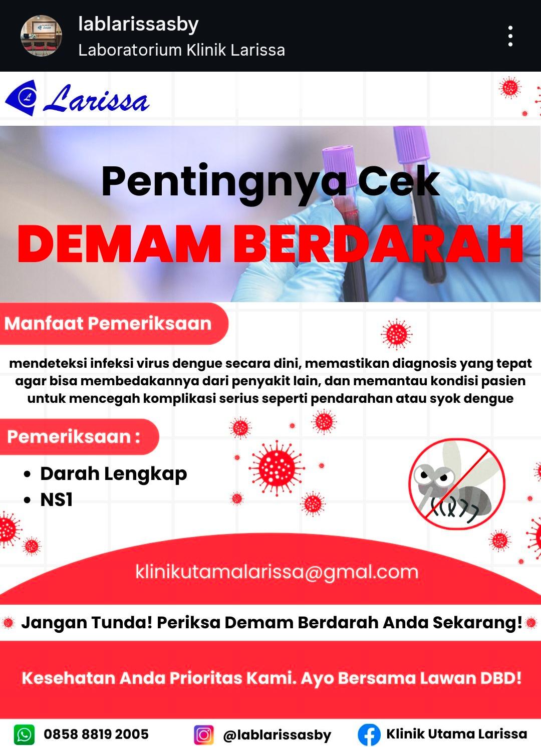Cek demam berdarah - deteksi dini DBD