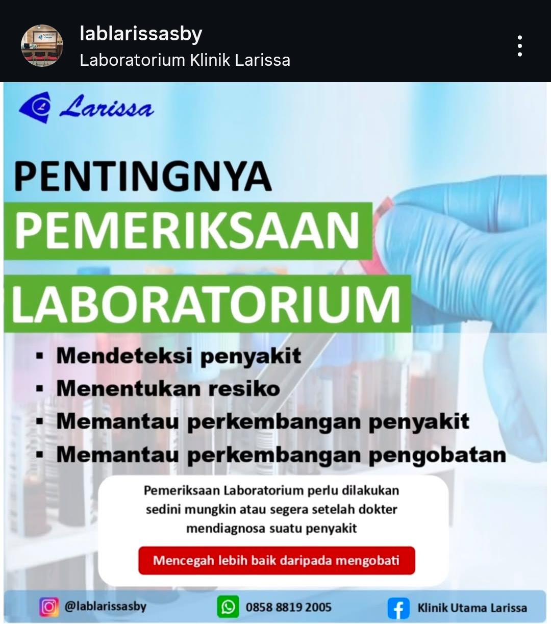 Pentingnya pemeriksaan laboratorium